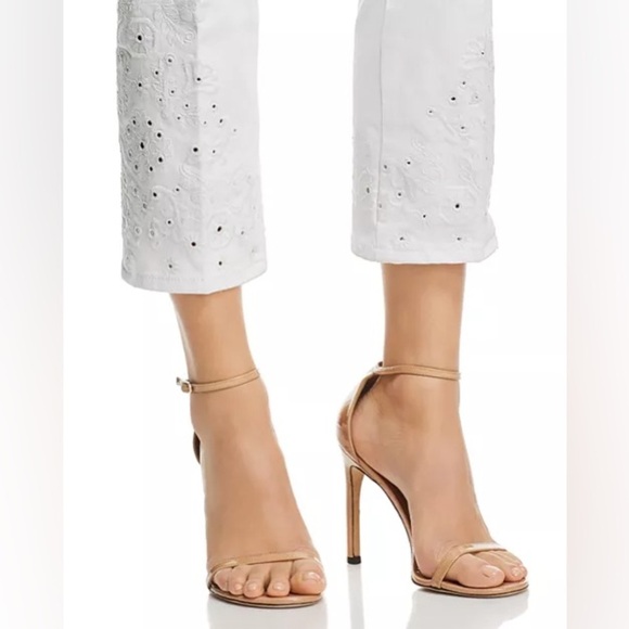 Tory Burch Keira Straight-Leg White Rinse Wash Jeans SZ 26/2 - Picture 11 of 13